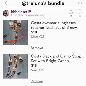 Treluna bundle …6 Costa Eyewear Retainer Leashes